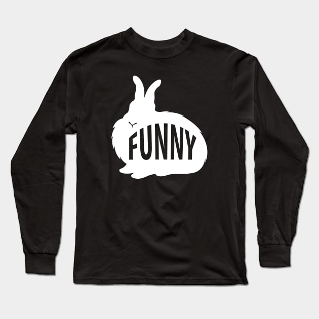 Funny Bunny Long Sleeve T-Shirt by millersye